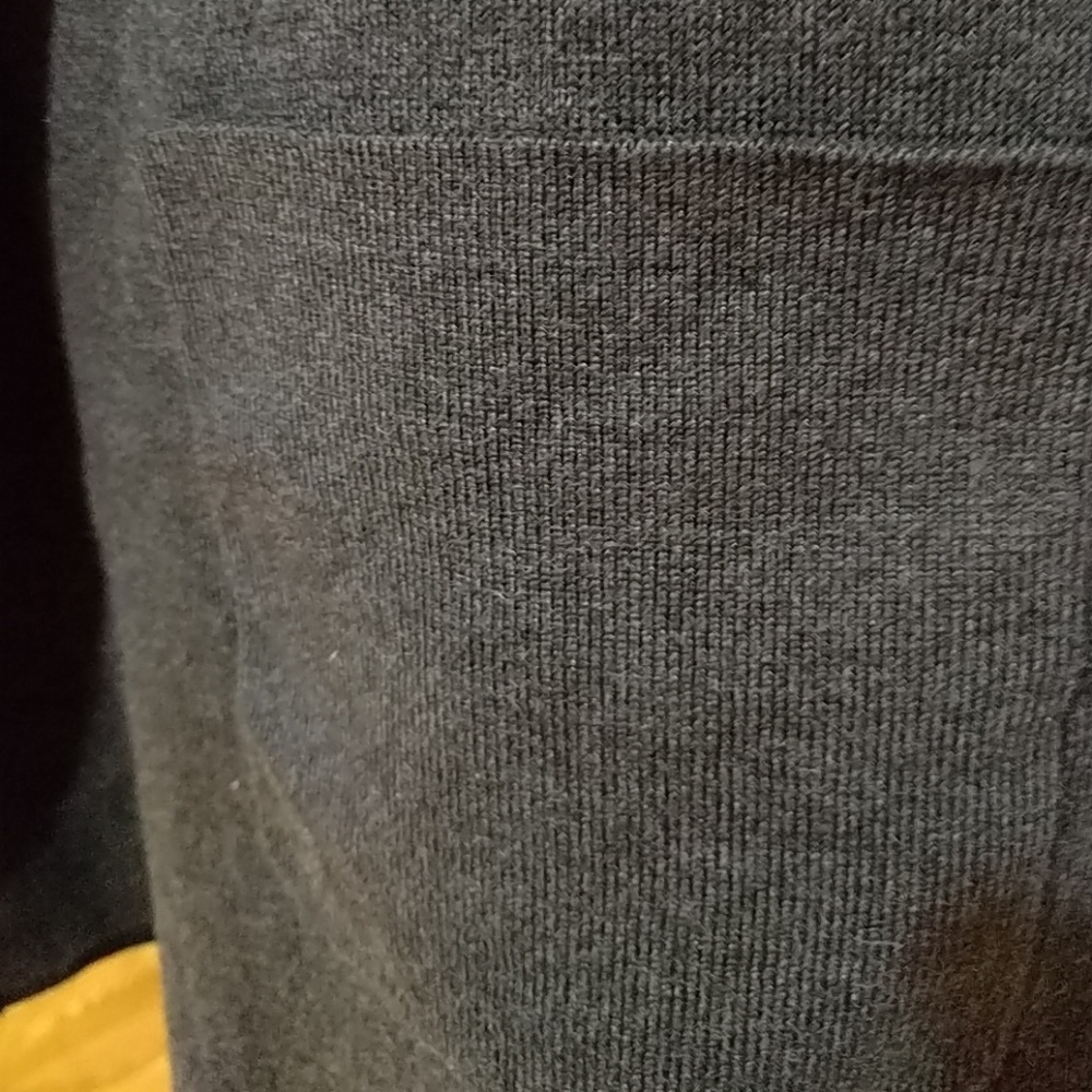 NWT Alfani Dark Gray Black Sweater Coat w/ Pockets - Picture 3 of 7